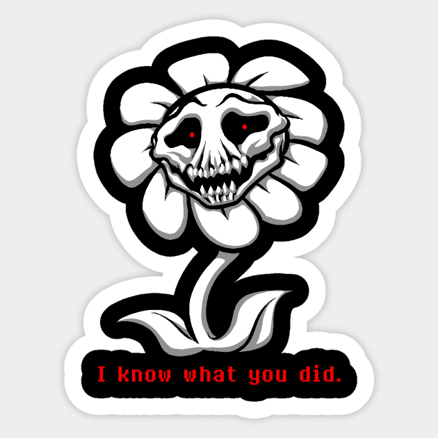 Flowey Sticker by lettali